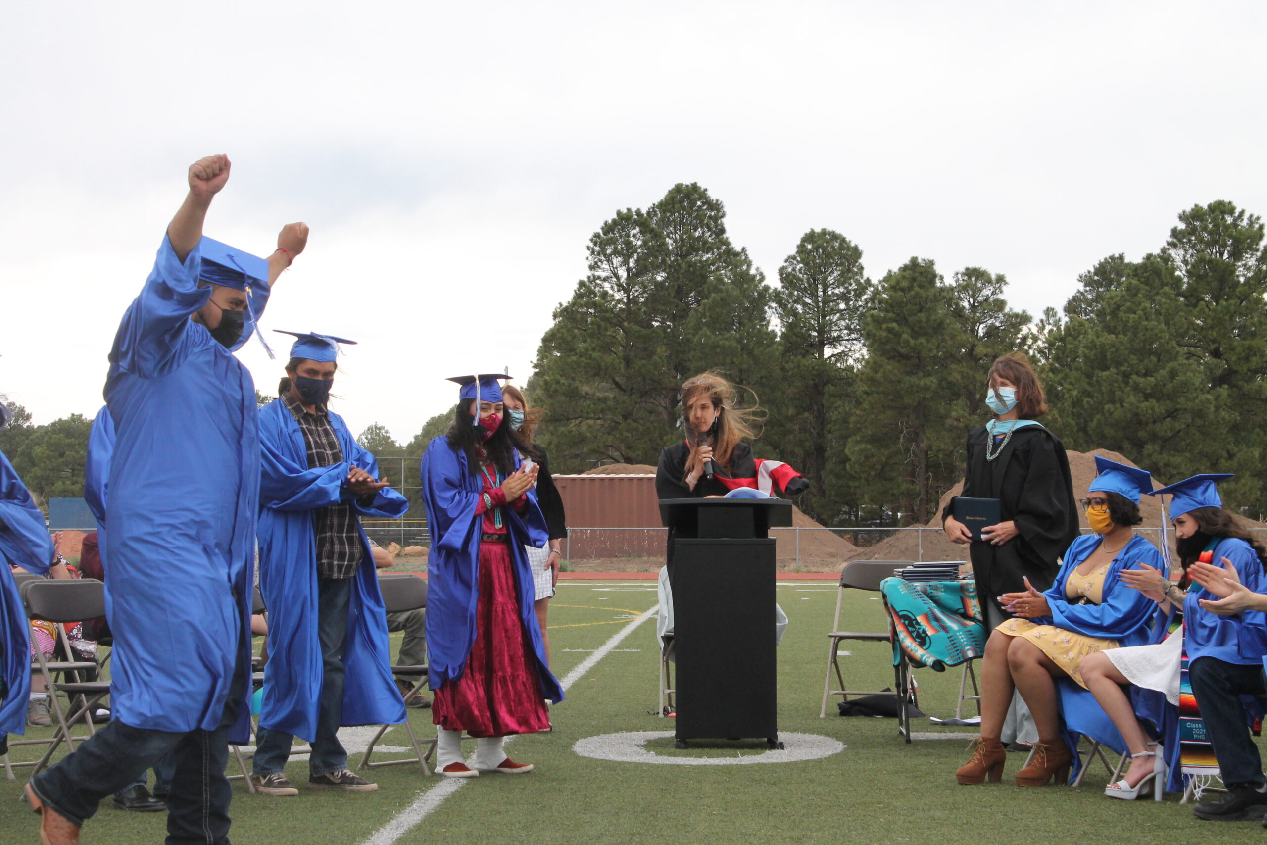 Students at Graduation