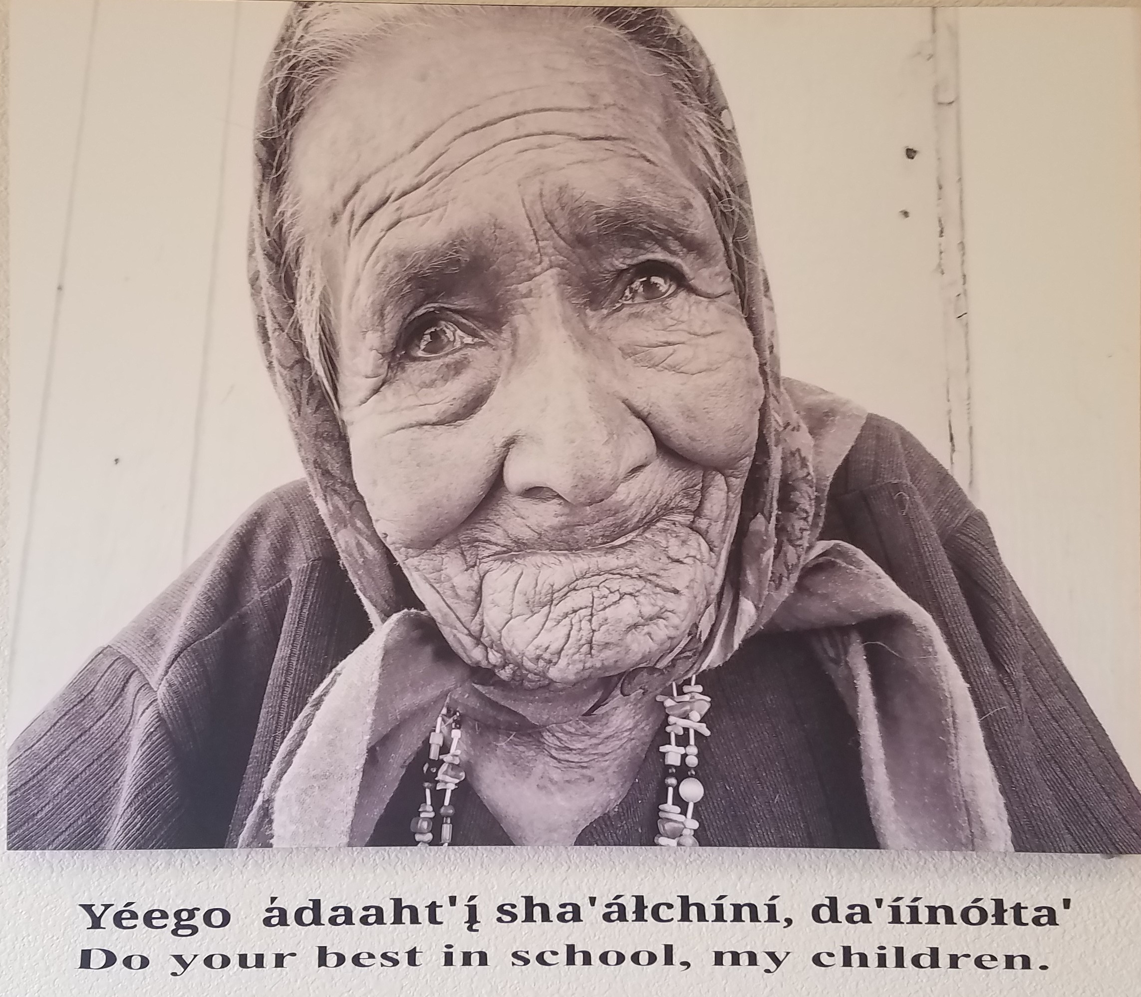 Older Woman Poster With Words of Encouragement